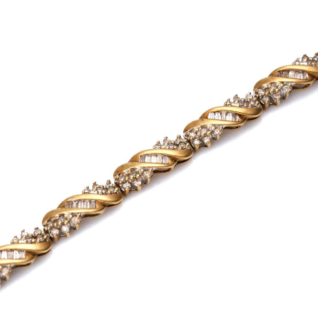 10K gold and Diamond Bracelet (1 of 8)