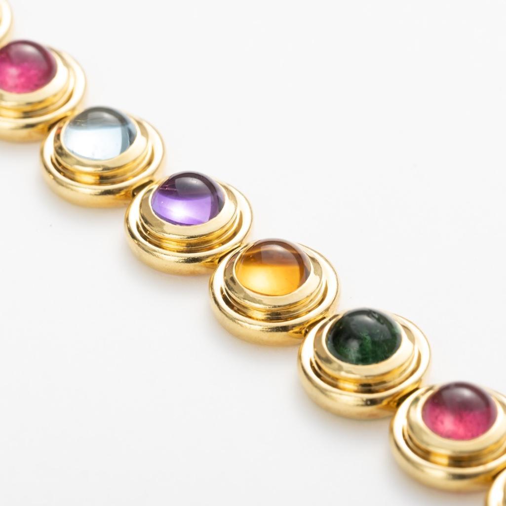 Paloma Picasso bracelet for Tiffany and Co. authentic and  signed Gold and Multi-Gem Bracelet (1 of 4)