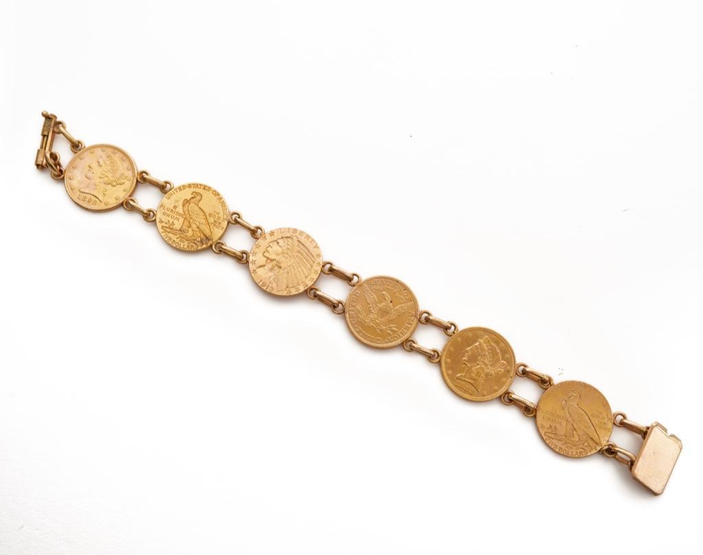 Liberty shop coin bracelet