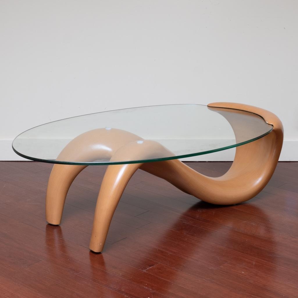 Mermaid Coffee Table with Glass Top (1 of 7)