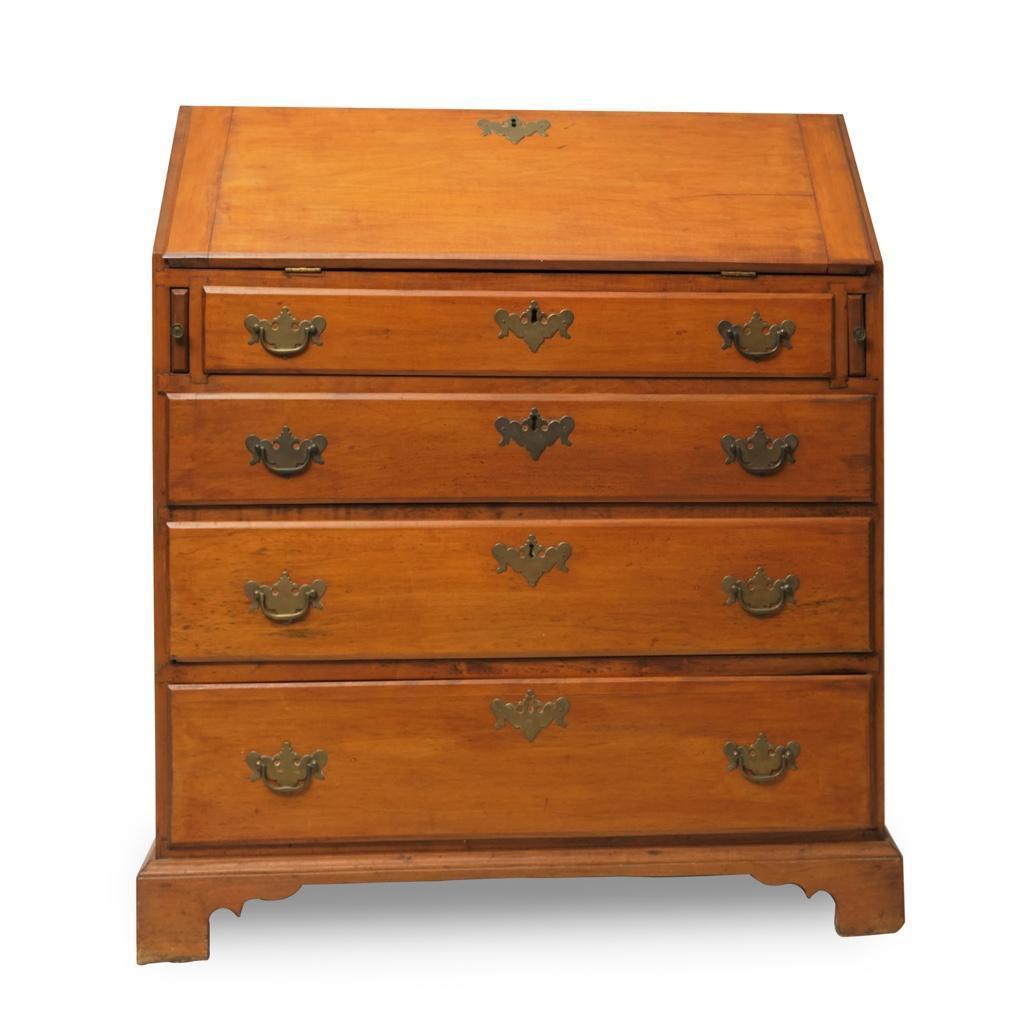 Late 18th/Early 19th Century American Chippendale Cherry Slant-front Desk (1 of 20)