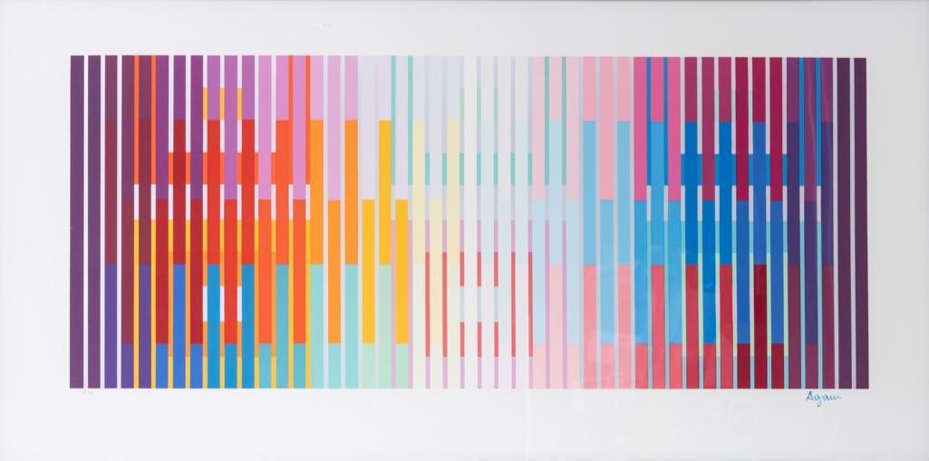 Signed Yaacov Agam 'Eternal Rainbow'. Editioned Serigraph, 1992 (1 of 6)