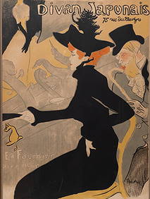 Signed Period Henri de Toulouse-Lautrec, 'Divan Japonais'. Lithograph, circa 1893 (1 of 13)