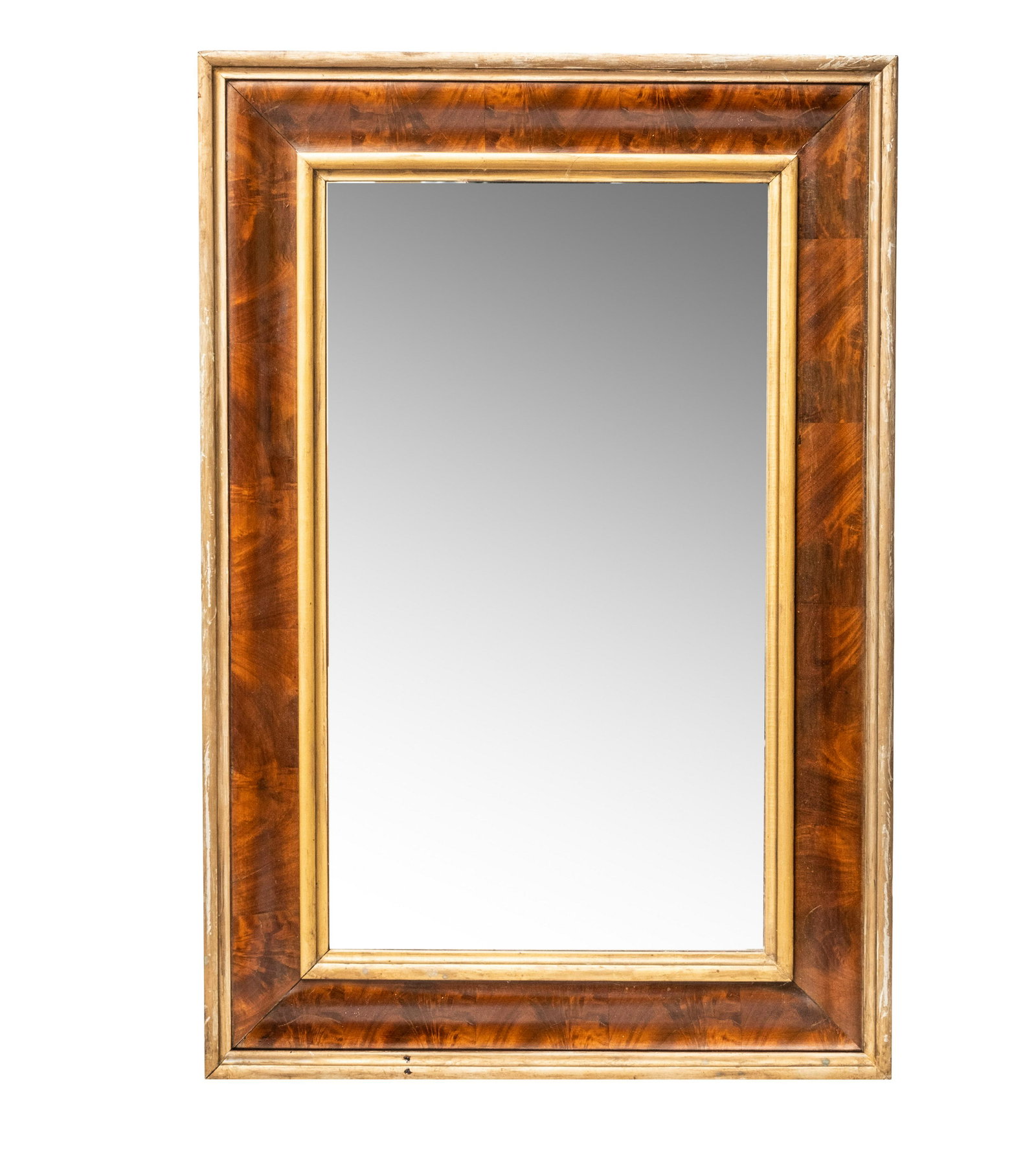 American Empire Mahogany Ogee Wall Mirror (1 of 7)
