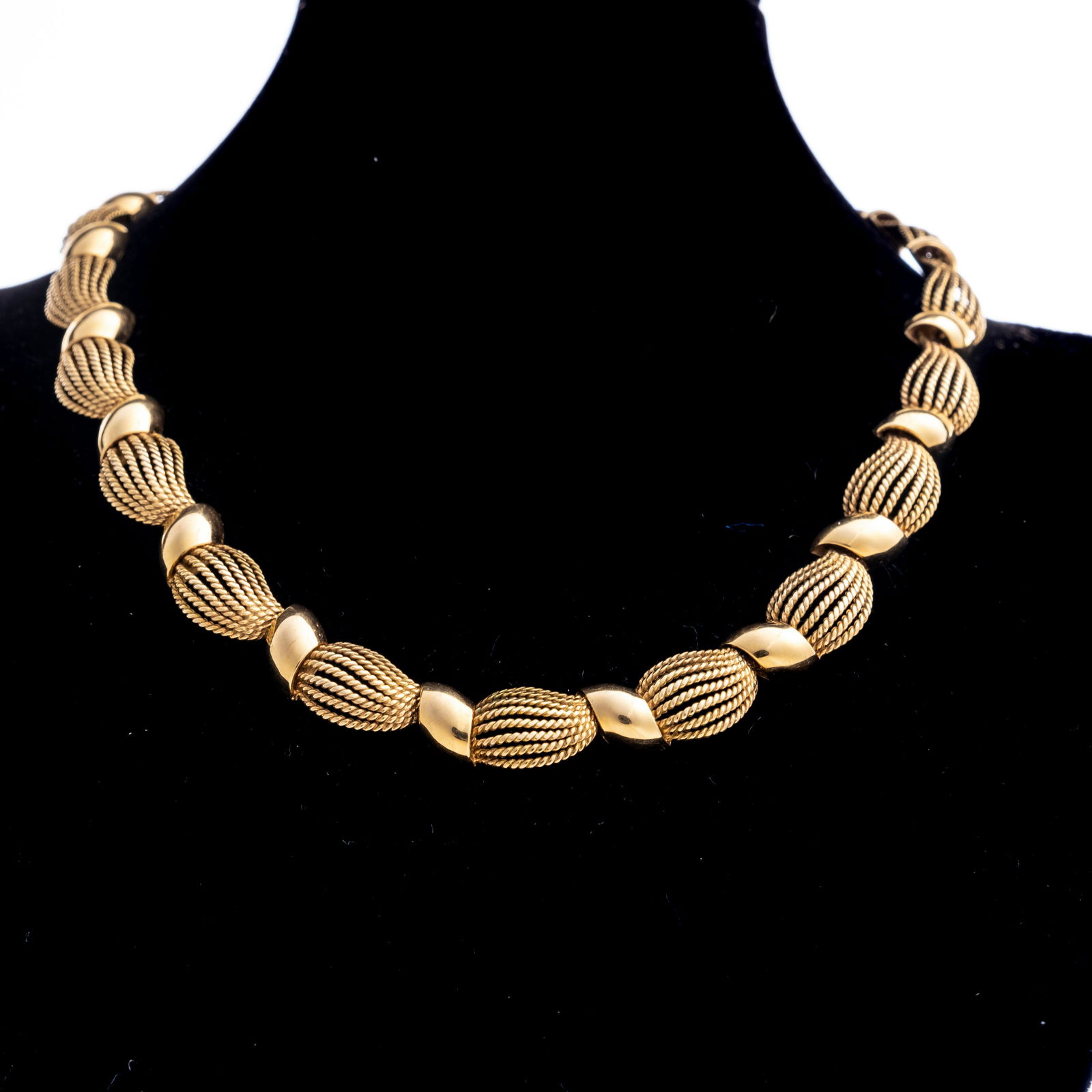 Tiffany and Co 14k gold Signed Link Necklace (1 of 7)