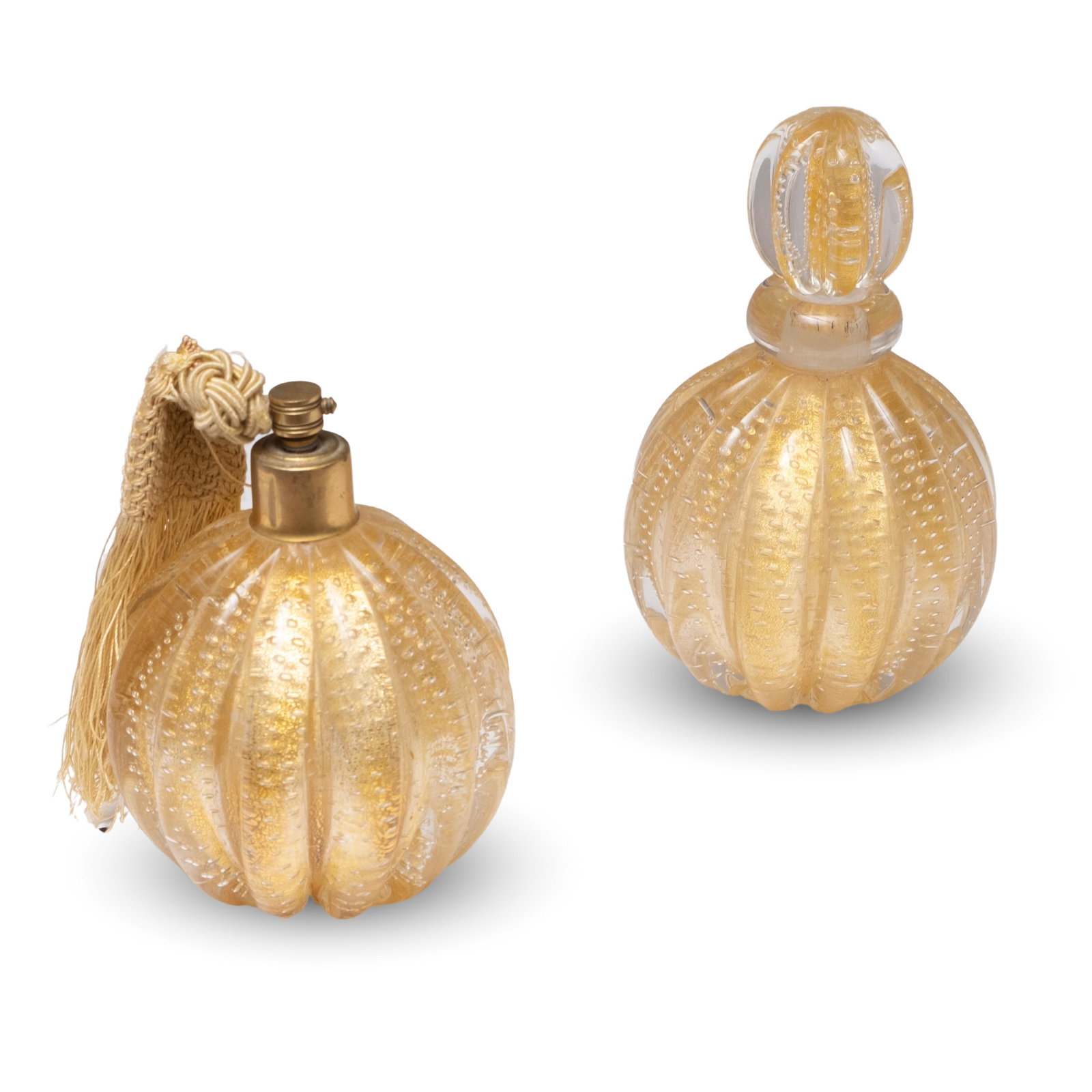Two Murano Glass Scent Bottles Attributed to Ercole Barovier (1 of 5)