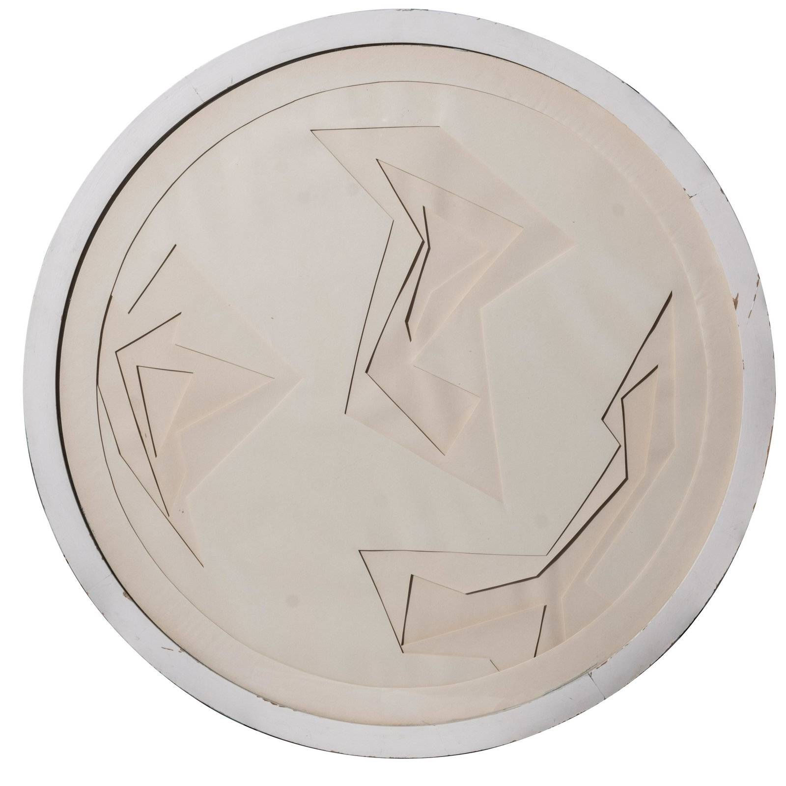 Signed Mon Levinson, Cut Matte board construction: Signed Mon Levinson, Cut Matte board construction from the collection of noted collector and respected gallery owner, Kenneth Dukoff of Niagara Falls, NYMon Levinson, Cut Matte board Levinson is know