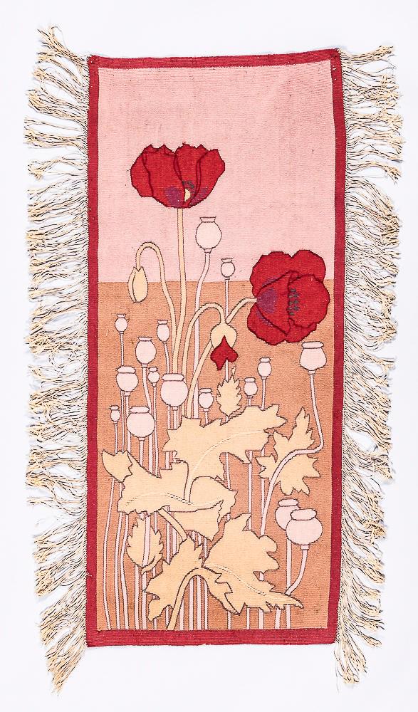 Vienna Secession Art Nouveau Hanging Hand Woven Wool Tapestry (1 of 1)