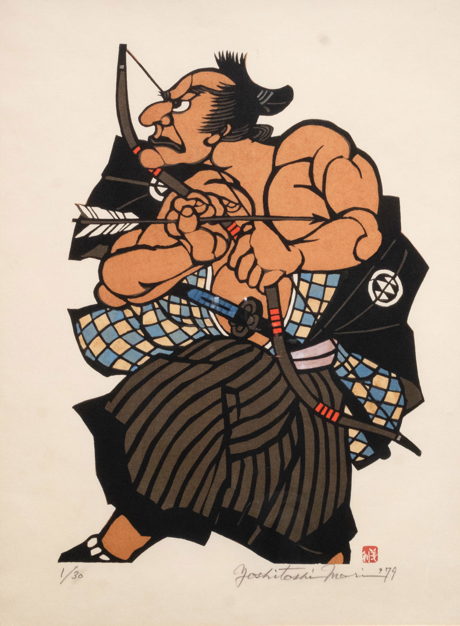 Yoshitoshi Mori signed and numbered limited edition stencil hand embellished mixed media print (1 of 8)