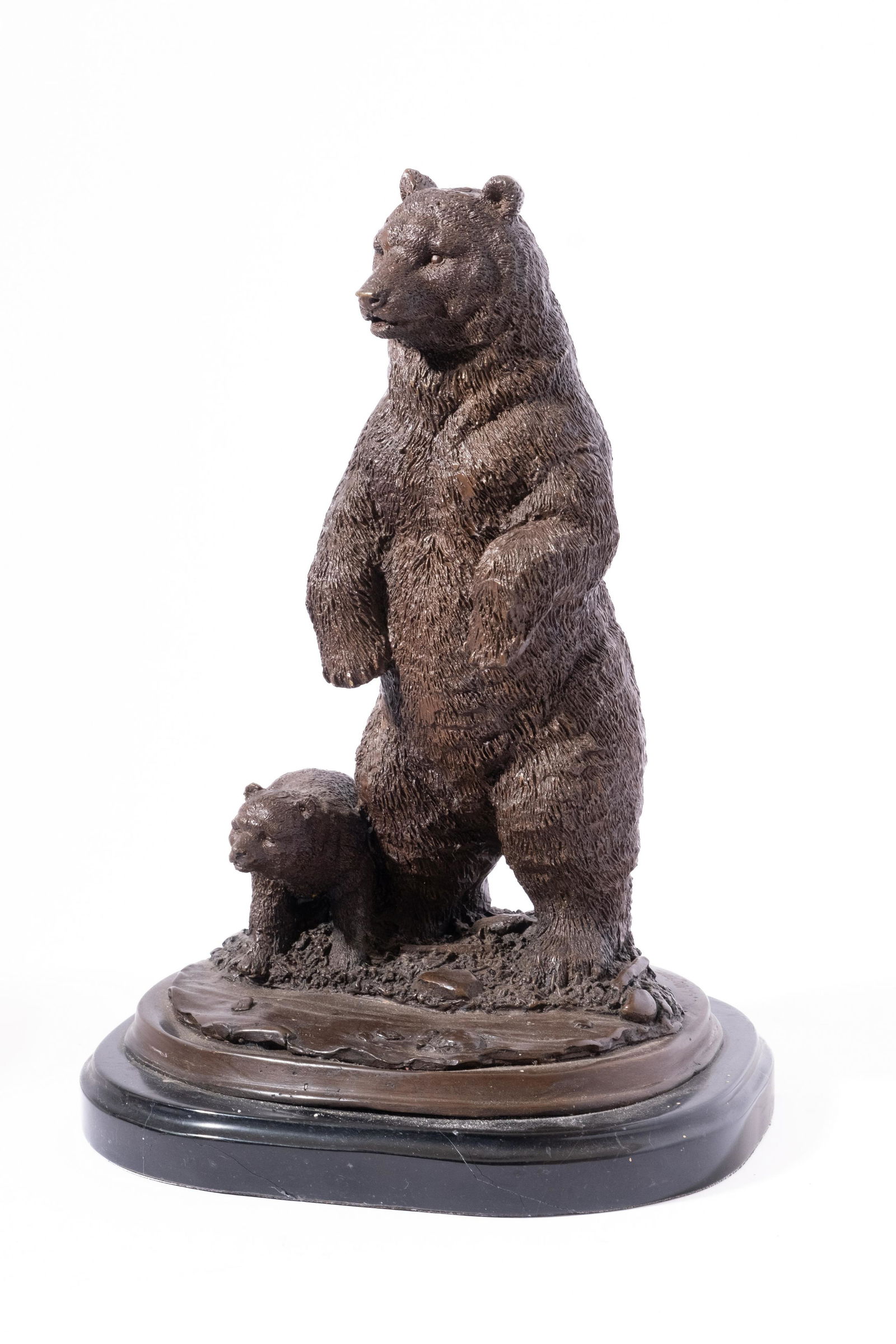 Signed Jules Moigniez Bronze Sculpture 12"H x 9.25"W x 8"D (1 of 6)