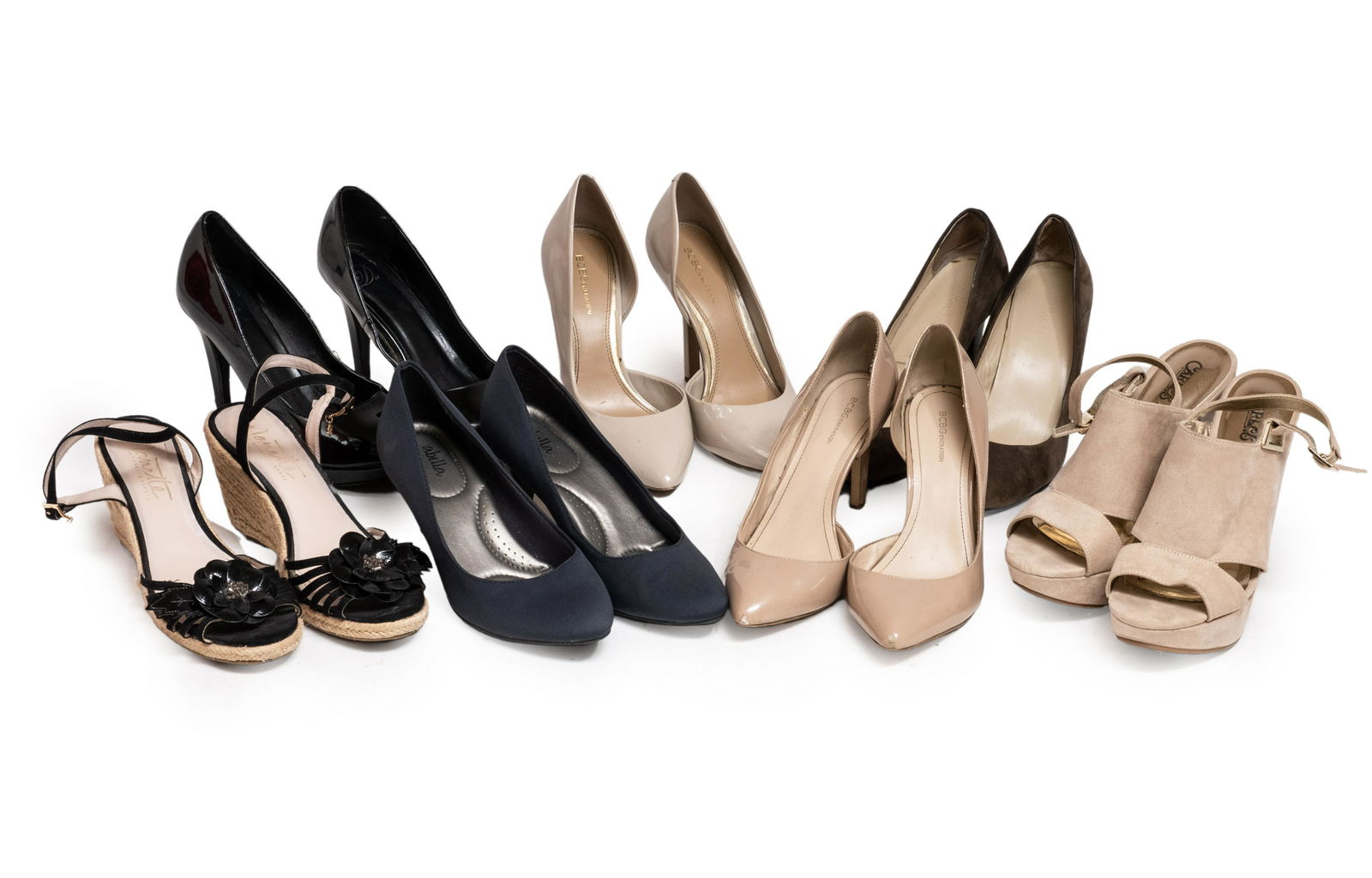 Collection of Designer Shoes Including Ralph Lauren, Abella and BCBGeneration various sizes marked (1 of 9)