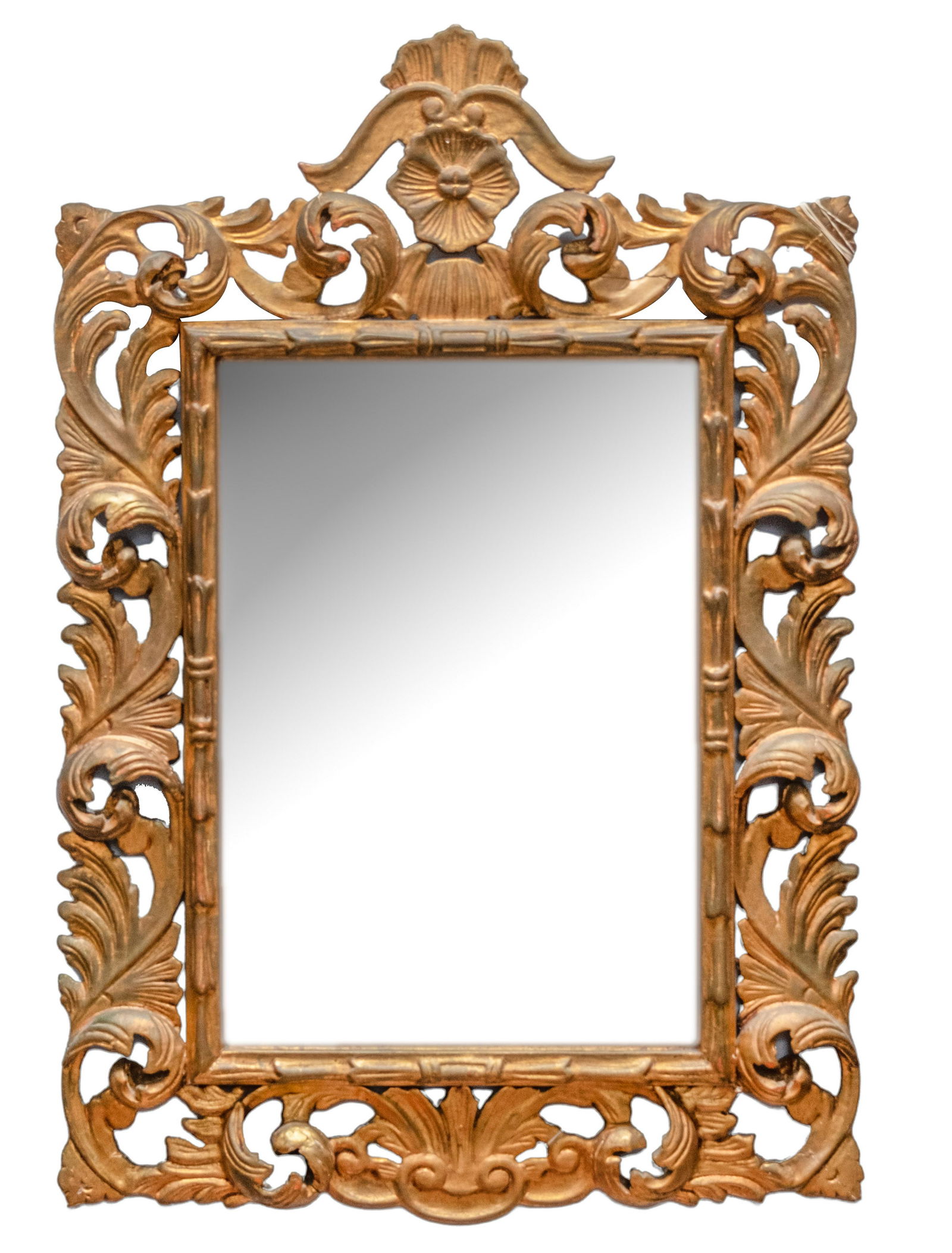 19th Century Italian Carved Antique Gilt Wood Mirror (1 of 11)