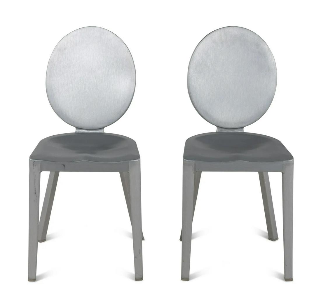 Pair of Philippe Starck Kong Aluminum Side Chairs (1 of 1)