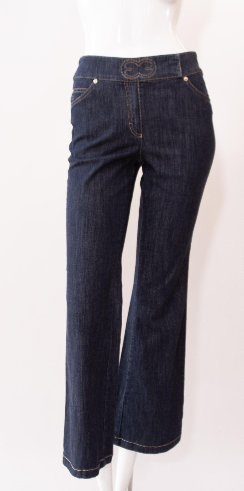 Escada Womens Designer Flare Jeans Pants EU size 36 (1 of 9)