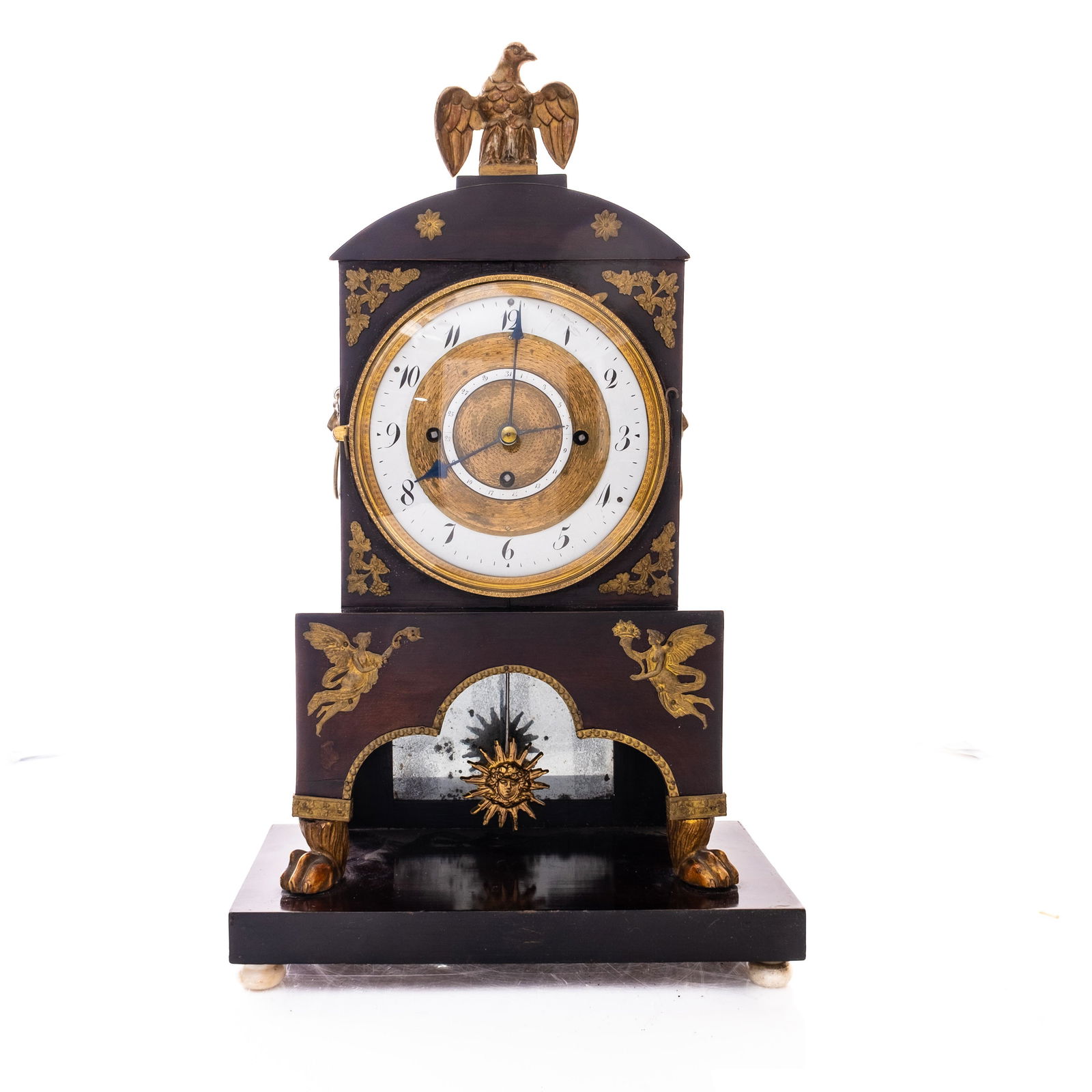 Antique Salon Clock with Silk String Suspension Circa 1820 (1 of 14)