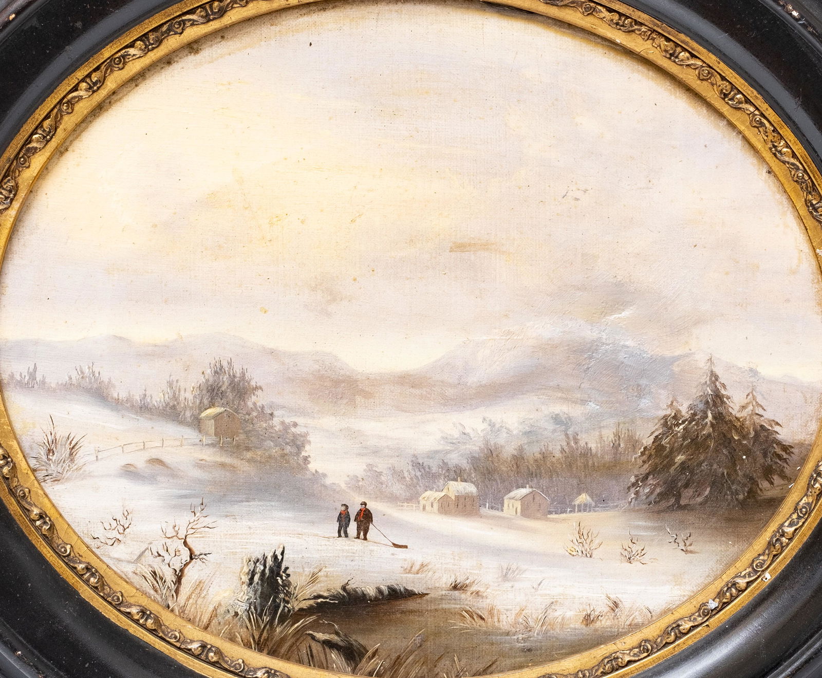 George Boice Durrie Oil on Canvas Painting (1 of 11)