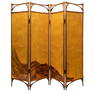 Virginia Blanchard (American, 20th/21st Century). Art Nouveau Influenced Peacock Floor Screen