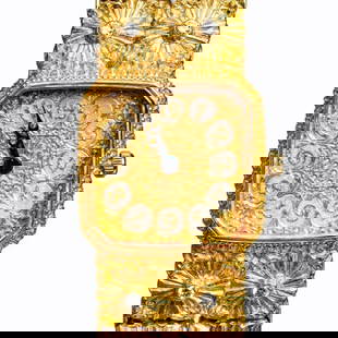 Buccellati Exceptional 18K Gold Diamond Wristwatch: This is lot is accompanied by an Independant Gemologist Appraisal letterBuccellati Rare, Authentic signed wristwatch. This watch is 18K yellow gold with original gold bracelet There are white gold acc