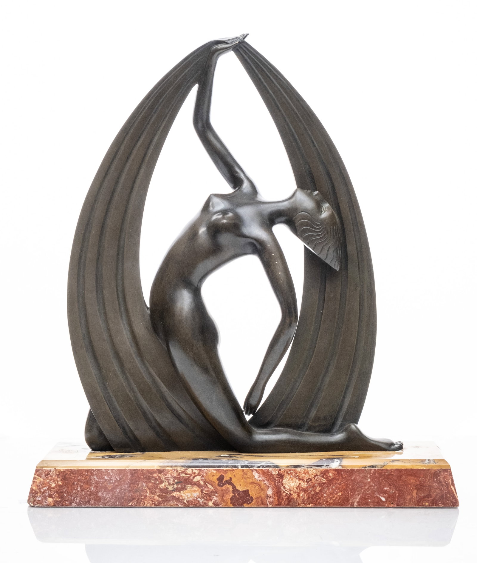 Signed "Chiparus" Art Deco Bronze Sculpture Attributed to Dimitri Chiparus (1 of 7)