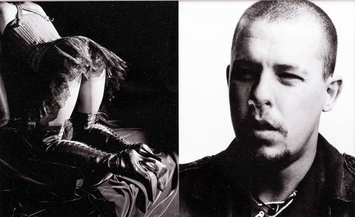 Gilles Bensimon Portrait of Alexander McQueen Gelatin Silver Photograph Print: Gilles Bensimon Portrait of Alexander McQueen Gelatin Silver Photograph PrintGilles Bensimon Portrait of Alexander McQueen. Gelatin silver Photographic print. Inscription on a piece of paper on the re