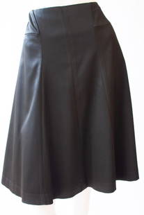 Theory Black Satin Skirt Size 4: Theory Black Satin Skirt Size 4Size 4