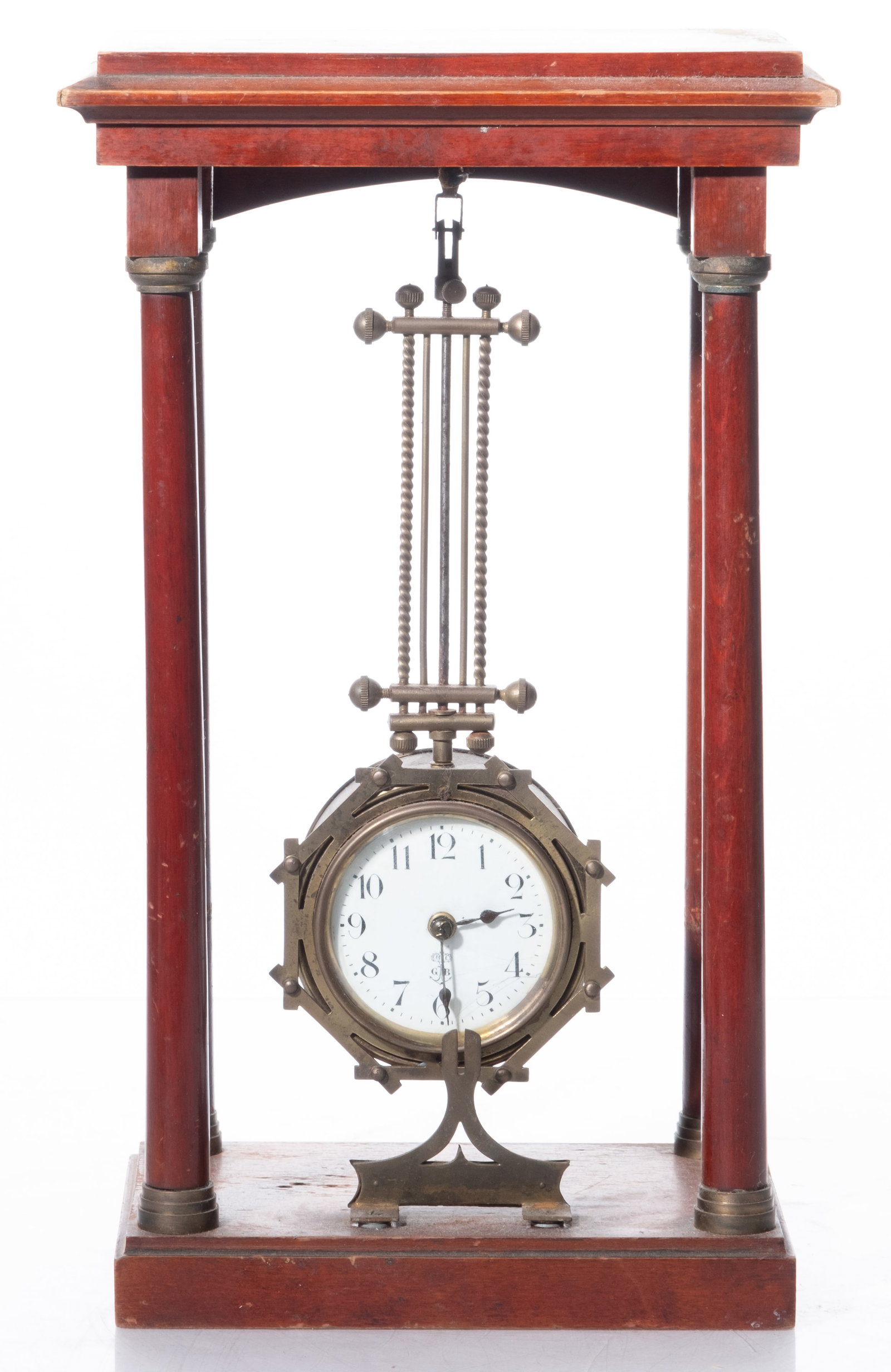 Gustav Becker Swinging Mystery Clock, Early 20th Century (1 of 9)