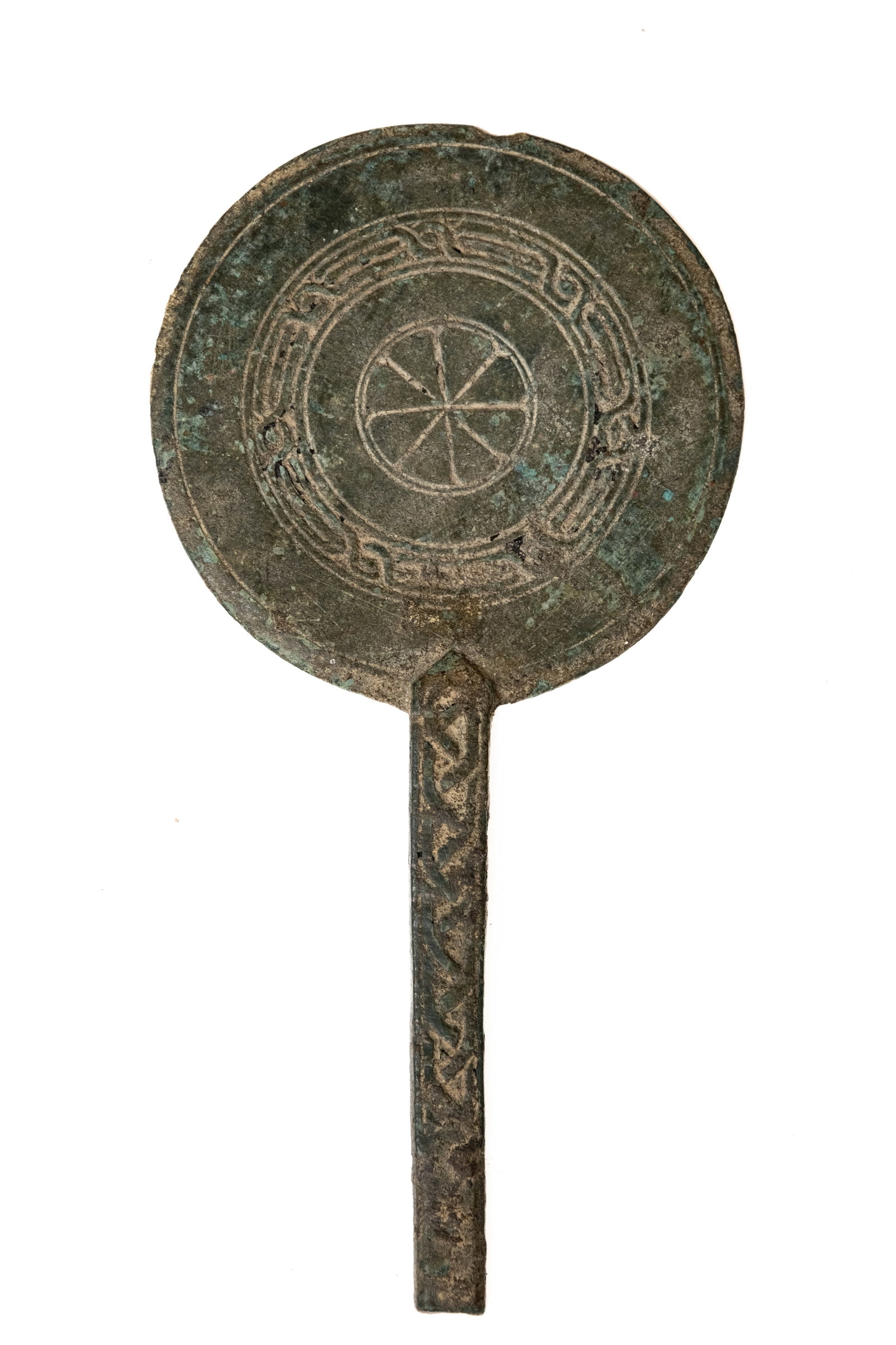 Rare! ANCIENT ROMAN BRONZE HAND MIRROR: 2000 YR OLD ANCIENT ARTIFACT (1 of 6)