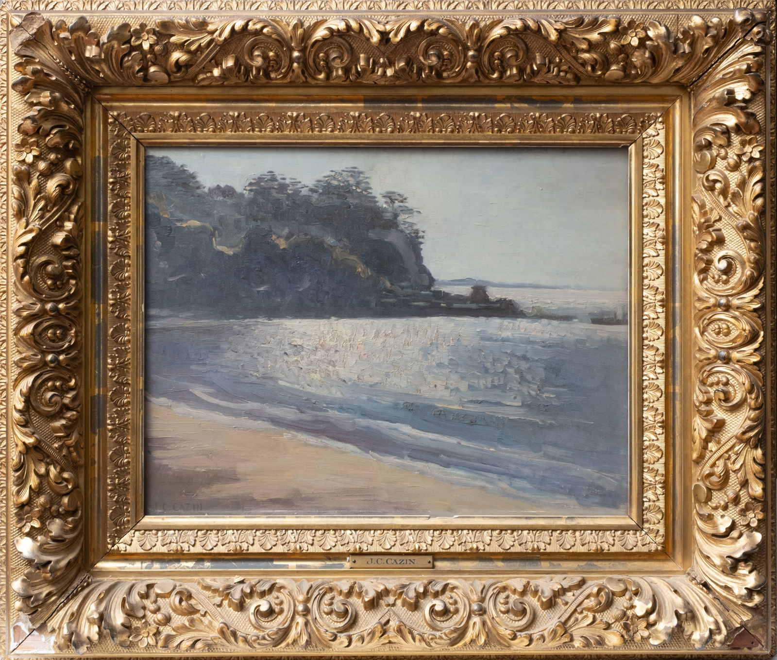 Signed Jean Charles Cazin Oil Painting on Panel (1 of 11)