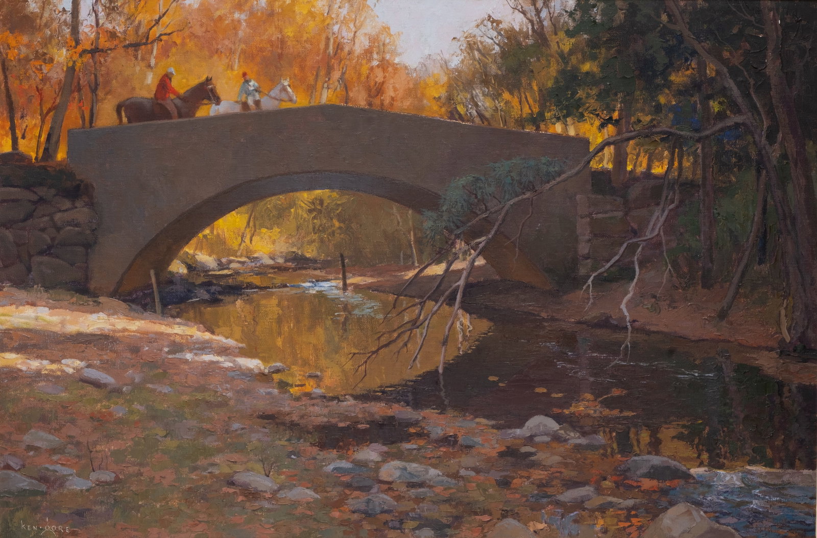 Signed Ken Gore Oil on Canvas Painting (1 of 7)