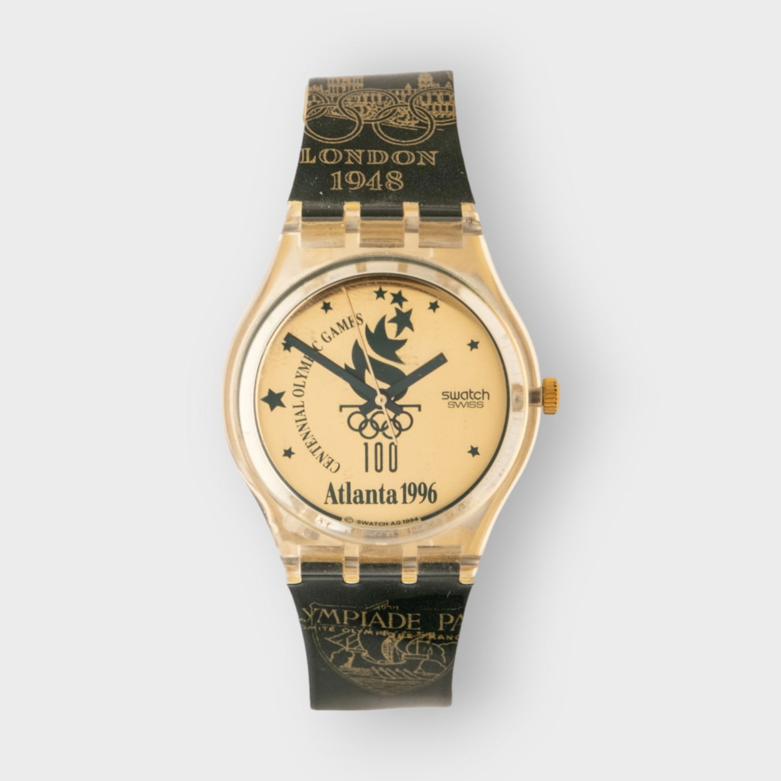 1994, Vintage Gents Swatch, 'Atlanta '96' GZ139: 1994, Vintage Gents Swatch, 'Atlanta '96' GZ139