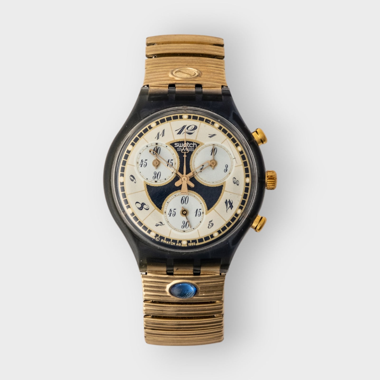 1993 Swatch Chronograph SCM104 "Volupte": 1993 Swatch Chronograph SCM104 "Volupte" 37.5mm Case