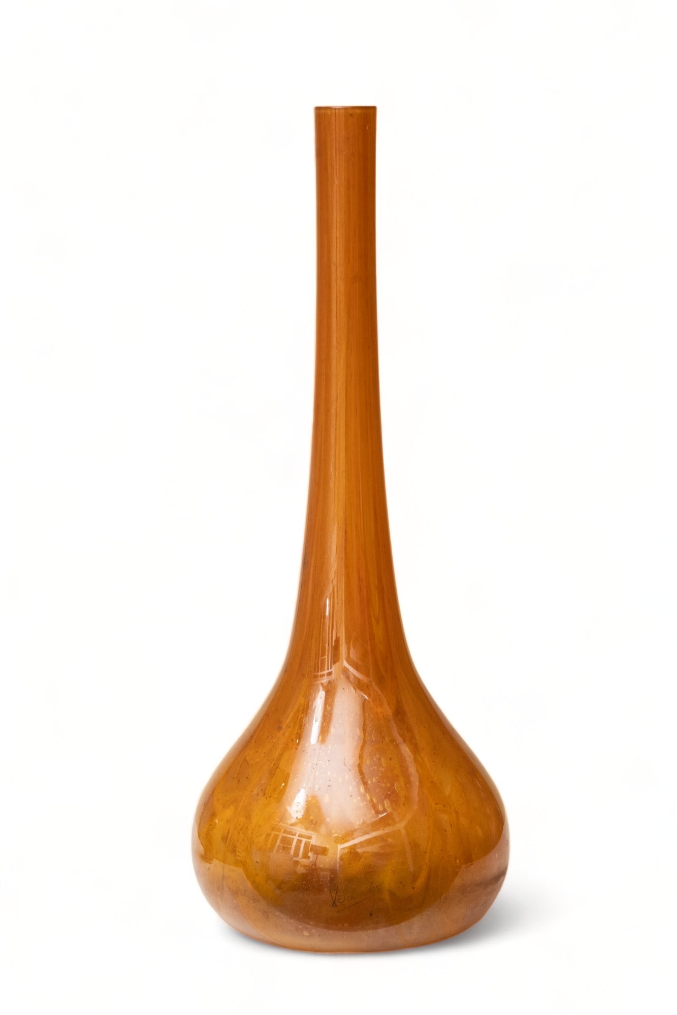 Signed 22-inch tall SCHNEIDER Soliflore Vase (1 of 4)