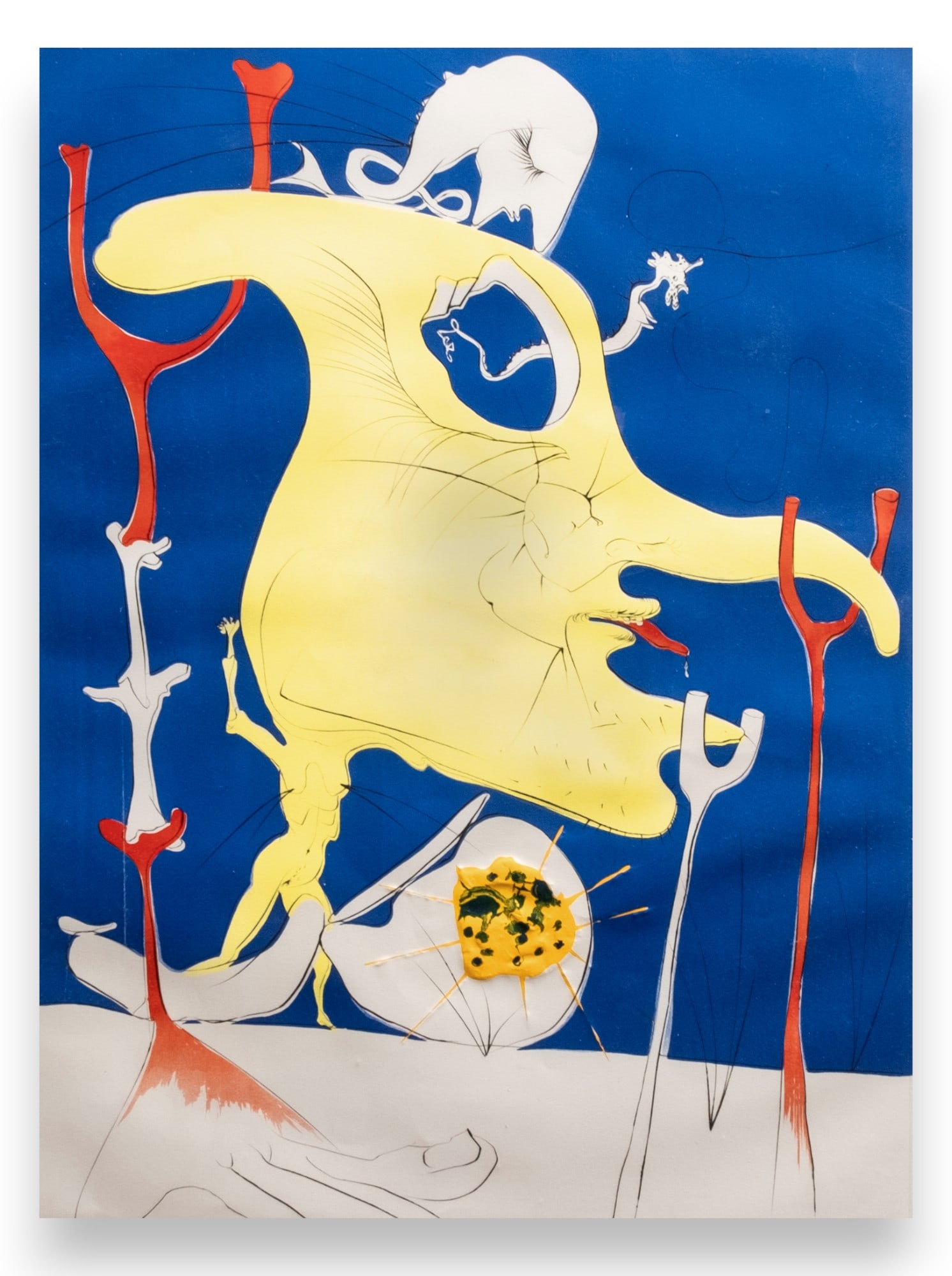 Rare Pencil Signed Dali Lithograph "Conquest of the Cosmos II" 1980's vintage (1 of 10)