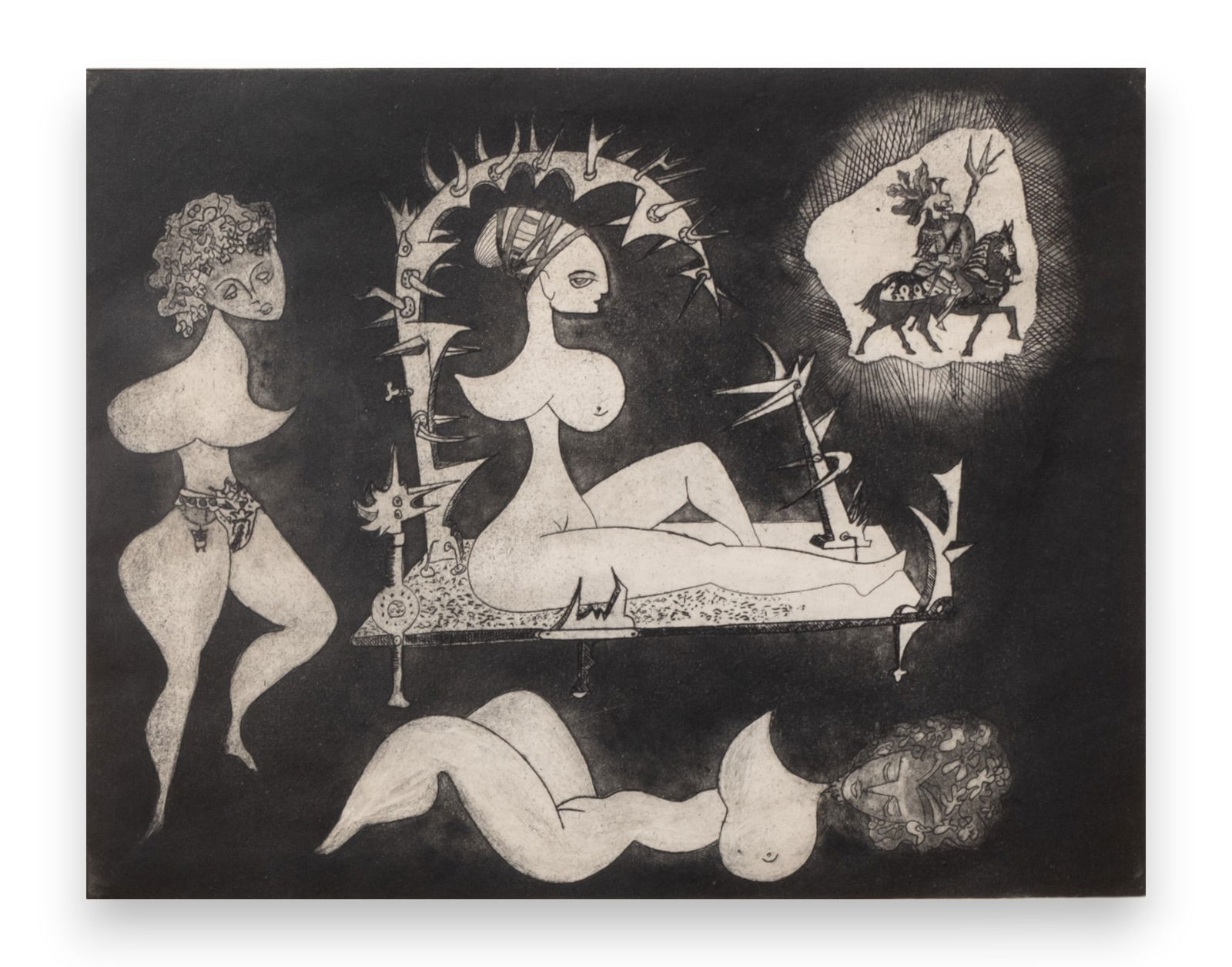 Signed G. Sez Block Print 1963 numbered 5/100 (1 of 13)