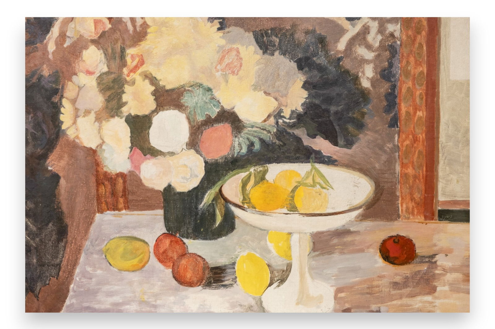 Signed Paul Carrand Oil on Canvas Still Life Painting (1 of 6)