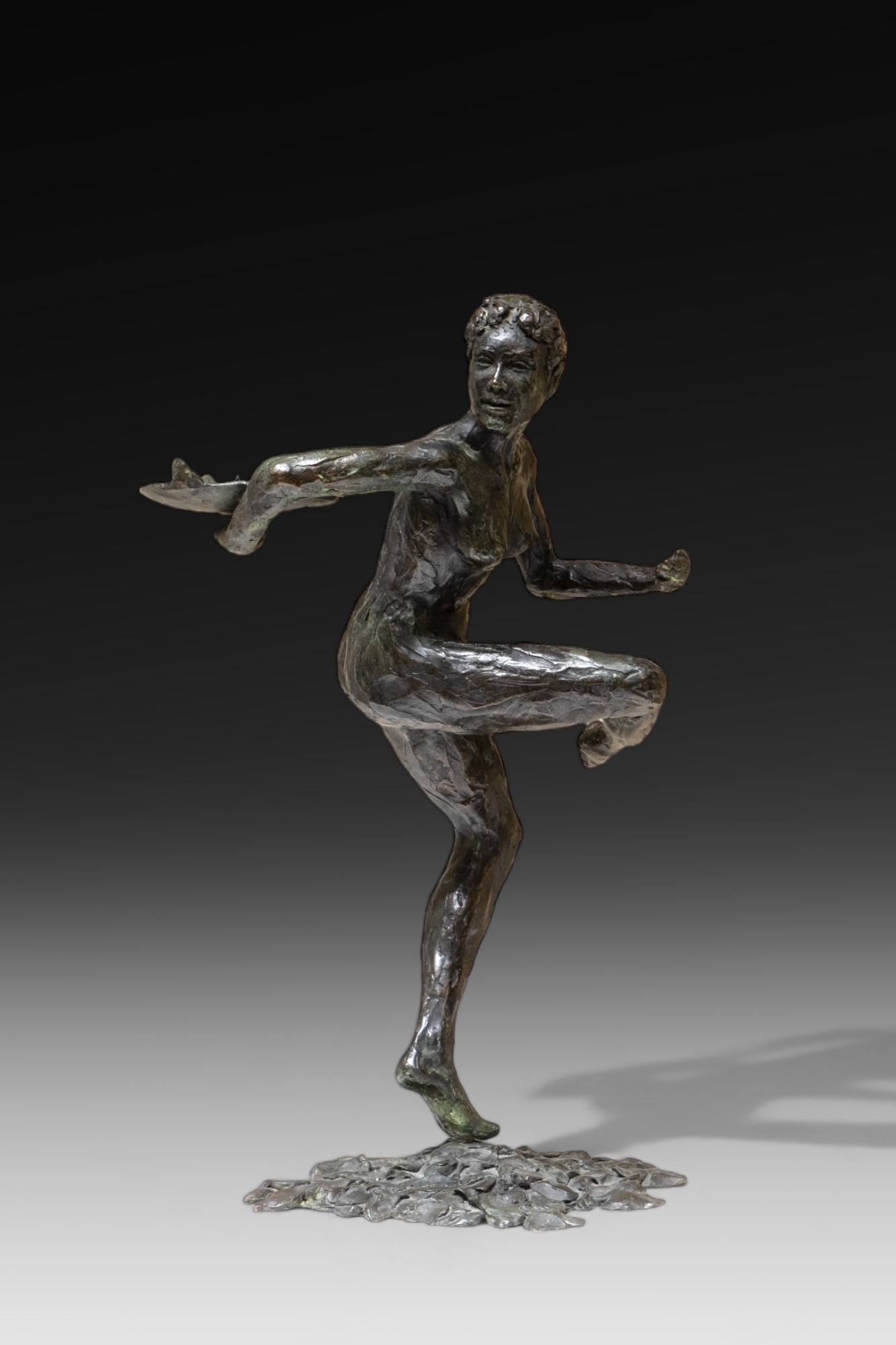 Patrick LAROCHE Art Nouveau Signed Bronze Sculpture (1 of 15)