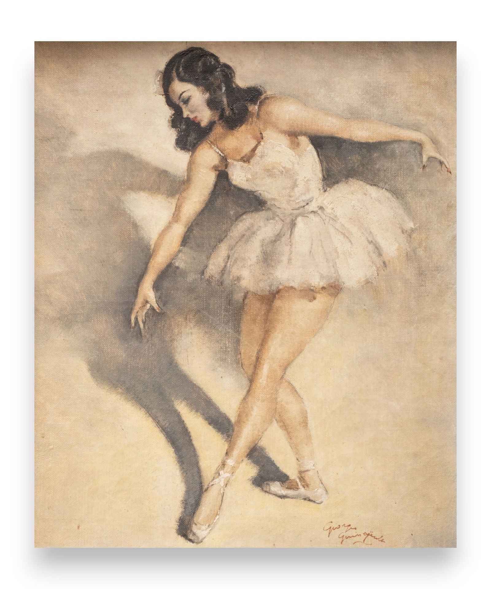 Signed Georges Pierre Guinegault Oil on Canvas (1 of 9)