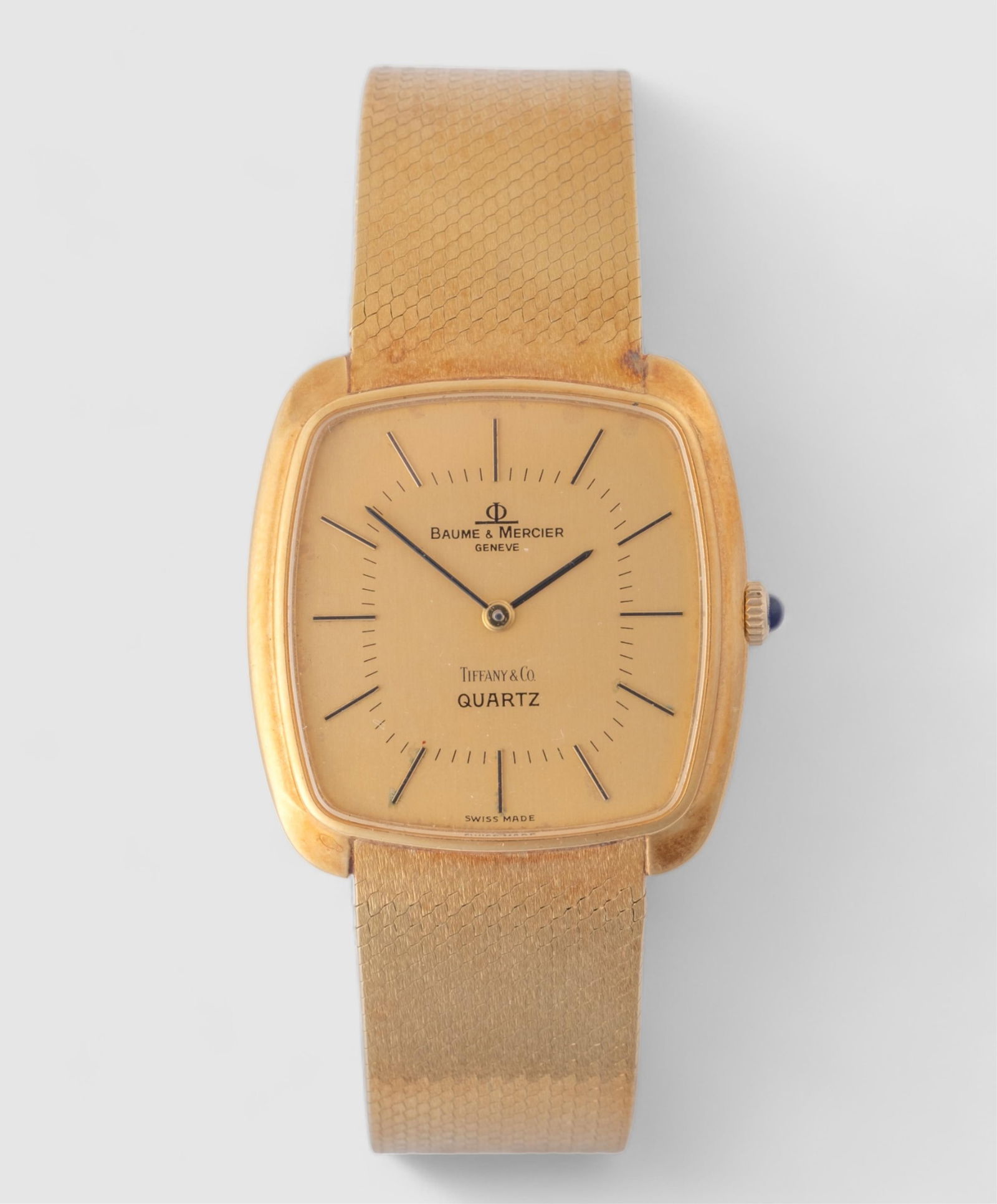 18K Gold Tiffany and Baume & Mercier Double-Signed Watch (1 of 7)