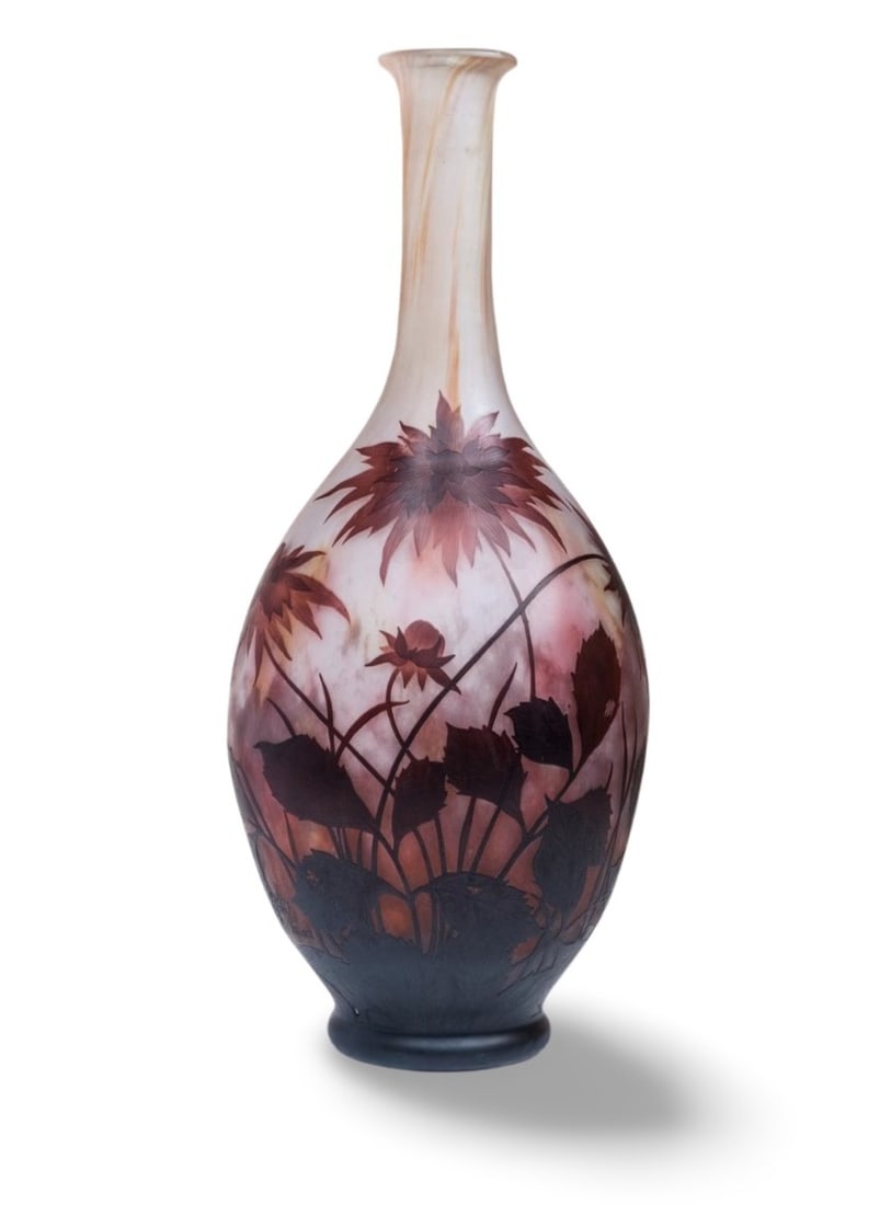 Daum Nancy, Monumental Signed Cameo Art Glass (1 of 9)