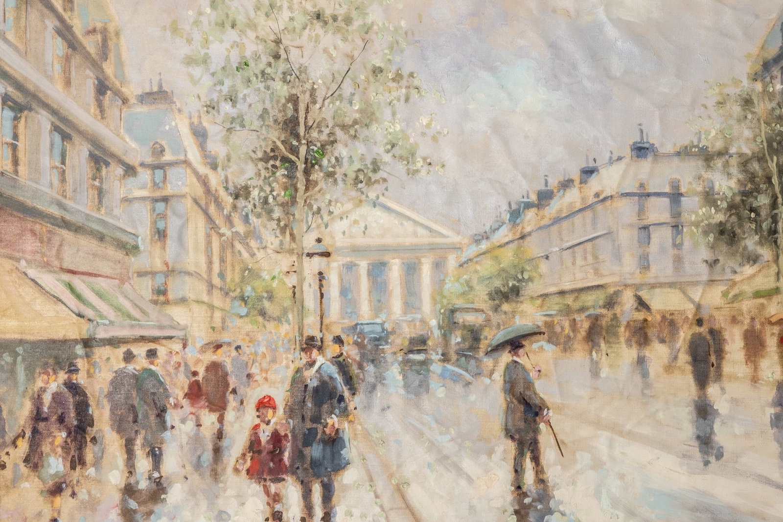 Signed Andre Gisson Oil On Canvas Painting, Unframed (1 of 7)