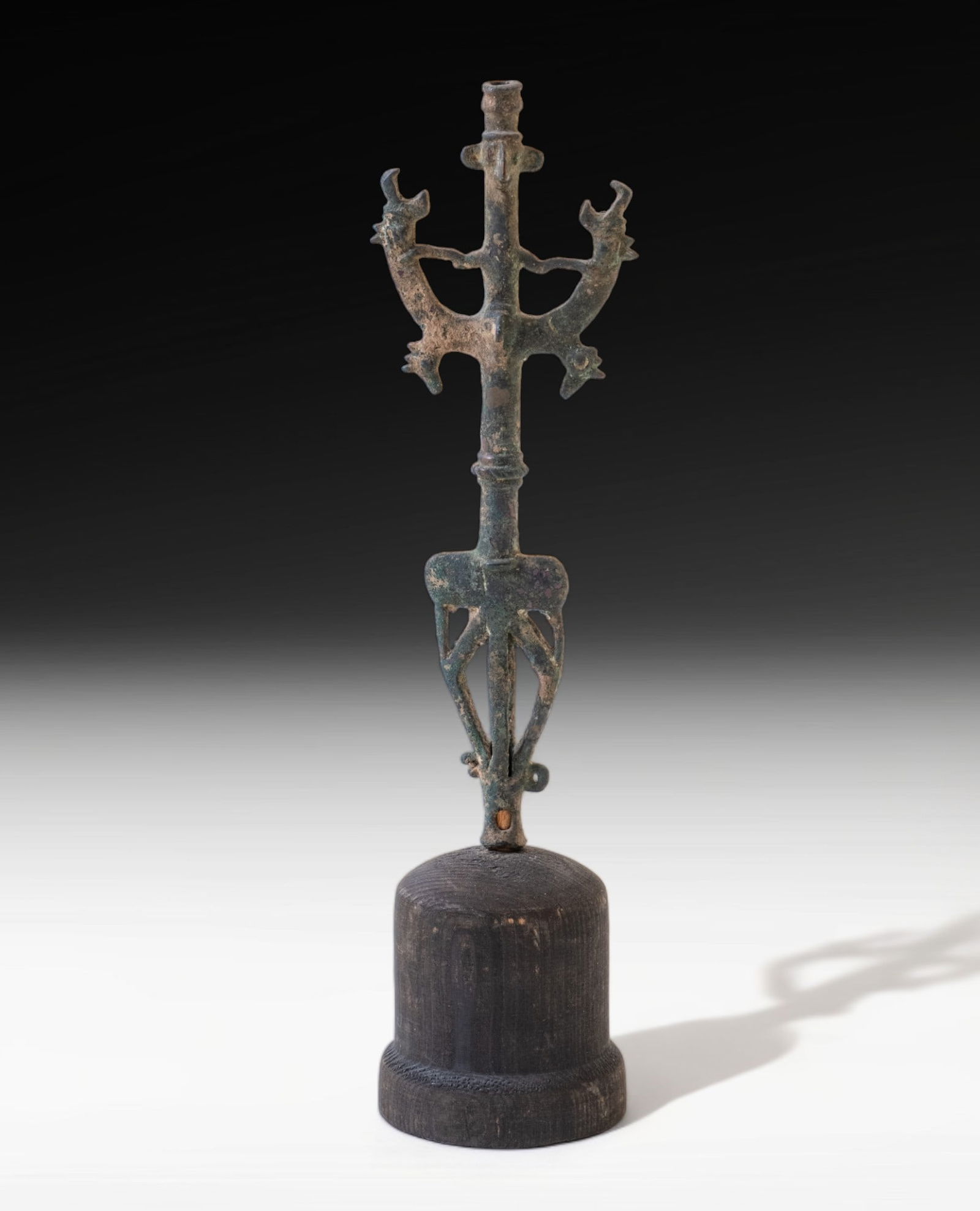 Luristan Ancient Bronze Standard Finial, Circa 900-700 B.C. Or Later (1 of 7)