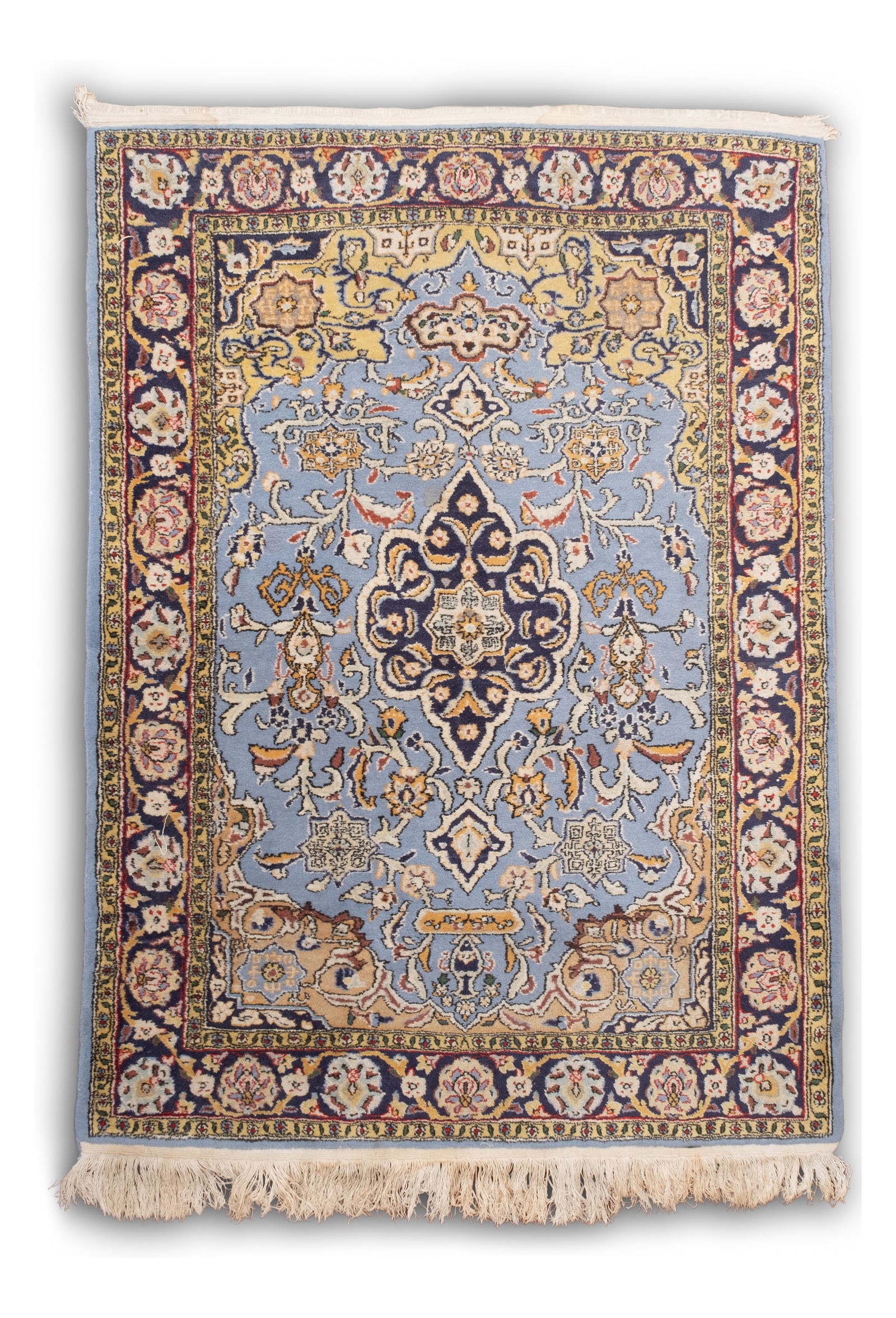 Hand Knotted Fine Wool Oriental Prayer Rug, Mid 20th Century (1 of 9)