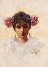 Max Rabes Signed Oil on Canvas Painting