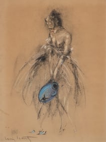 Louis Icart Signed Pastel Painting