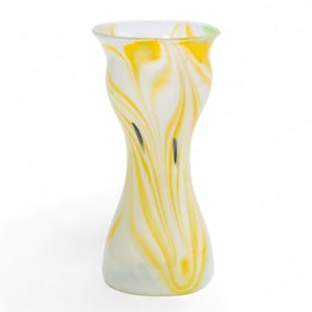 Signed Mid-Century Art Glass Vase