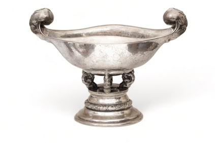 Christian F Heise, Large Danish Art Nouveau Jugendstil Silver Jardiniere, circa 1923