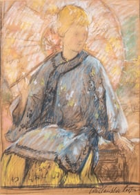 Colin Campbell Cooper Pastel On Paper Painting / Drawing, signed