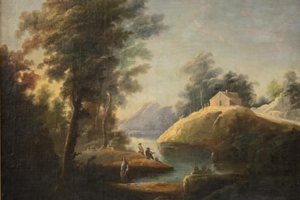 Hudson River School Landscape Oil Painting, 19th Century