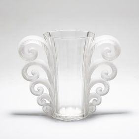 Lalique Art Glass "Beauvais", Molded Etched Glass, ca.1931, Signed