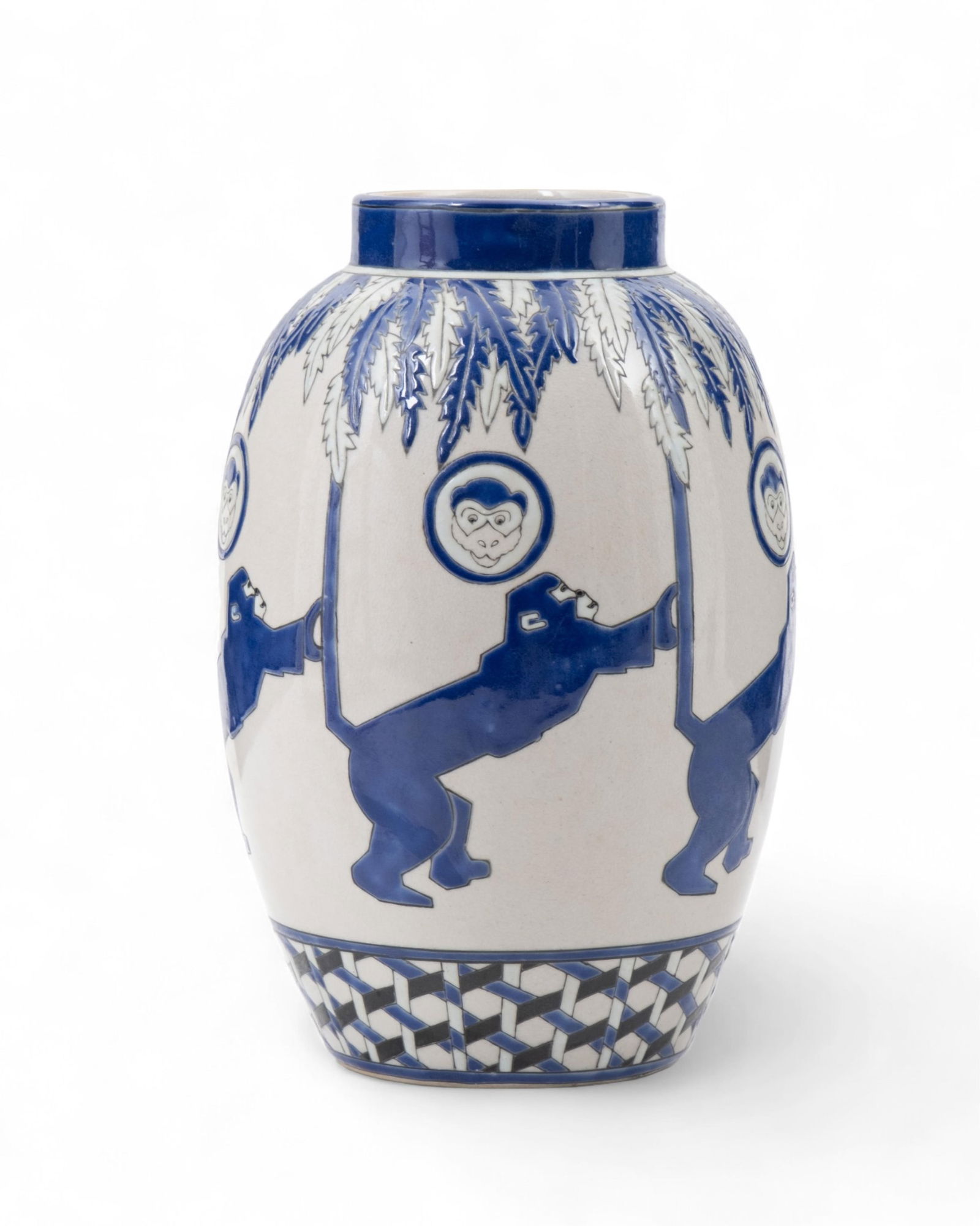 La Louviere, Keramis, Charles Catteau Style Enameled Art Pottery Ceramic Vase, Circa 1940 (1 of 10)